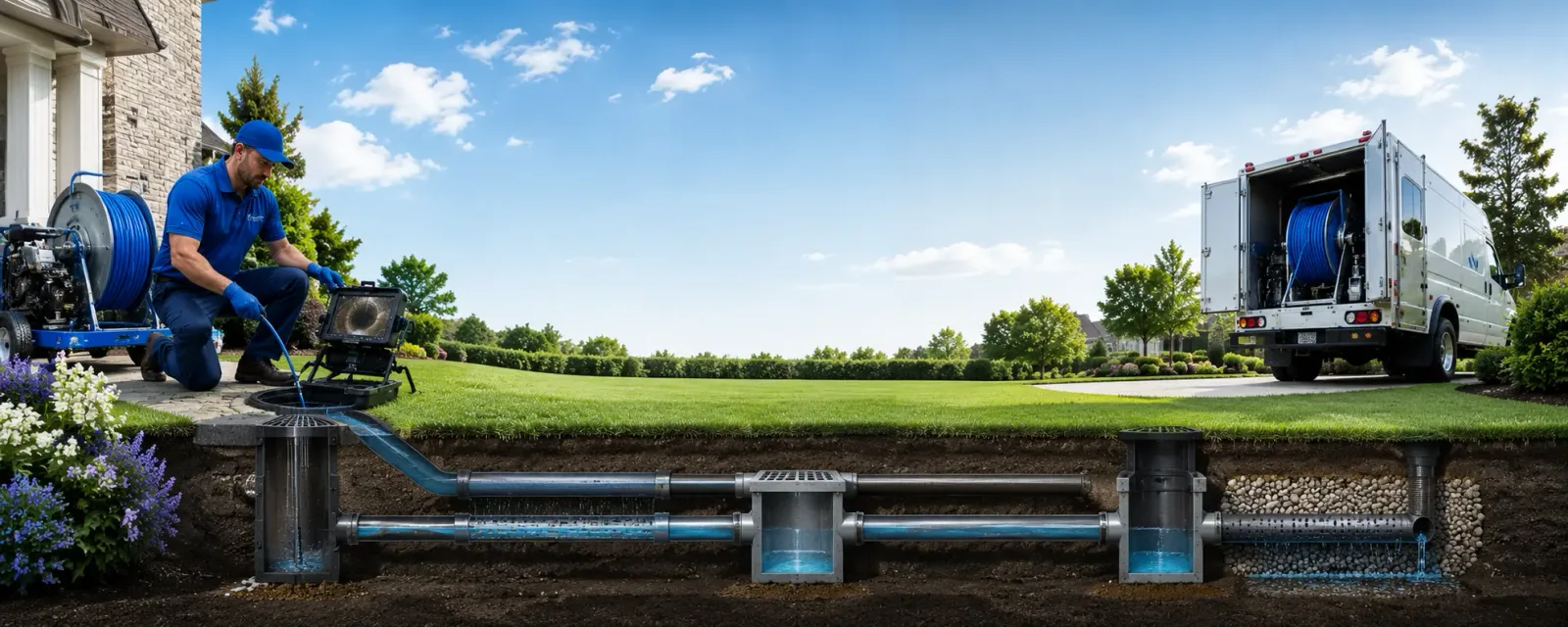Outdoor drain cleaning information for Hood, VA